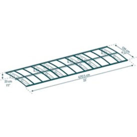 Palram - Canopia Bordeaux 6690 22' x 5' Awning White/Diffused Clear HG9563