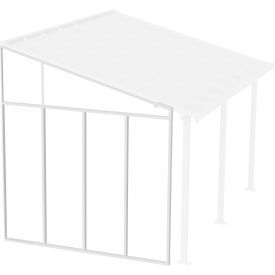 Palram - Canopia Feria Patio Cover Sidewall Kit HG9005 8'W x 10'H Clear Panel White Frame 701695