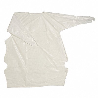 Isolation Gown L White Polyethylene PK15 MPN:11502