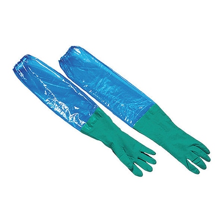 PolyCo VR® 50, Sleeve Gloves, 11 mil Palm, Nitrile, Powder-Free, XL (10), 1 PR, Teal MPN:41650