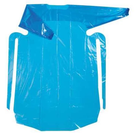 Gown, Polyolefin, Welded, 4 mil, 55 in, Blue, L, 50 PK MPN:42580