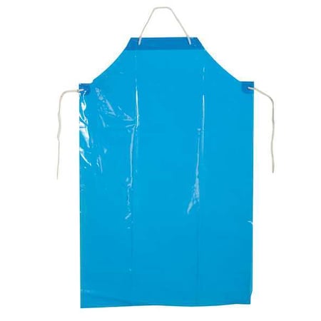 Bib Apron, Nylon/Polyolefin, Blue, 45 in, Universal MPN:45401