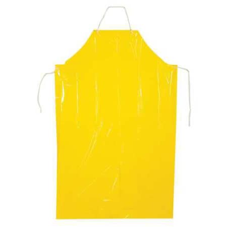 Bib Apron, Nylon/Polyolefin, Yellow, 55 in, Universal MPN:45504