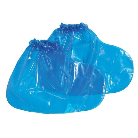 Disposable Shoe Covers, Polyolefin, Blue, Slip Resistant Sole: Yes, Regular MPN:49310