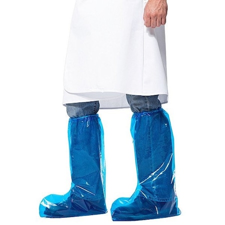VR Shoe Covers, Polyolefin, Blue, Slip Resistant Sole: Yes, Regular MPN:49351
