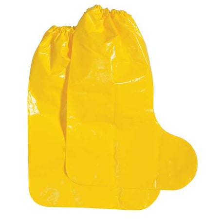 Disposable Boot Covers, Polyolefin, Yellow, Slip Resistant Sole: Yes, Regular MPN:49355