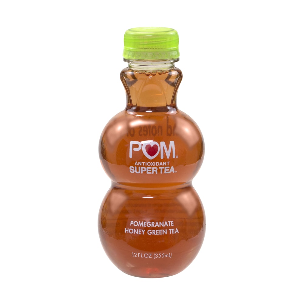 Pom Antioxidant Super Tea Pomegranate Tea, Honey Green Tea, 12 Oz, Carton Of 6 MPN:22612