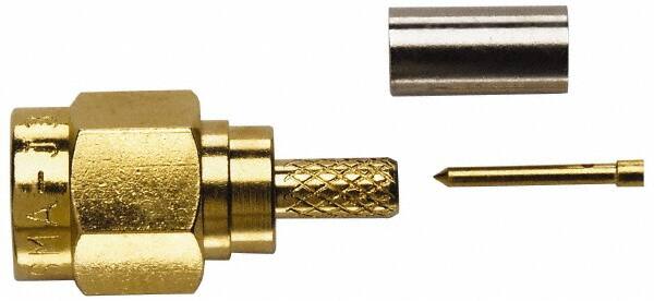 Coaxial Connectors, Connector Type: Plug , Termination Method: Crimp , Compatible Coaxial Type: RG-174/U, RG-188/U, RG-316/U , Impedance (Ohms): 50  MPN:72946