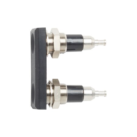 Panel Mount Double 4mm Jack, Black MPN:73101-0