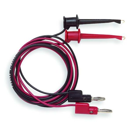 Multi-Stacking Banana Plug to Minigrabber Test Clip, 24