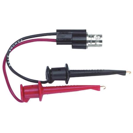 Test Clip Lead, BNC Female to Alligator Clip, 5-1/2