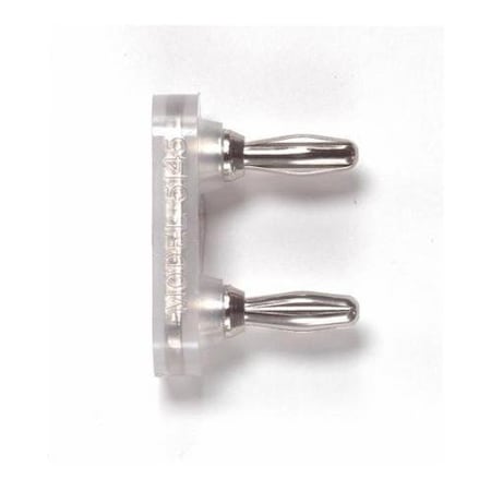 DoubleBananaPlug, Clear, 60V, 15A, 13/8in MPN:5145