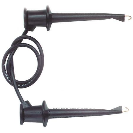 Mini Grabber Patch Cord Kit, Test Clip to Test Clip, 24 in, PVC, Assorted MPN:5523