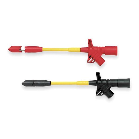 Insulation Piercing Test Clip Set, CAT III 1000V, Sheathed Banana Jack, 6.38