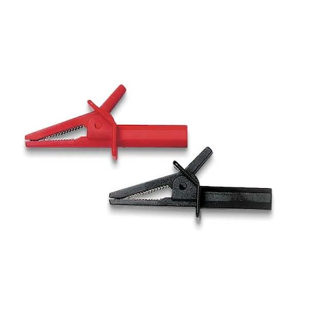 Alligator Clip, CAT III 600V, Safety Sheathed Banana Jack, 3.2