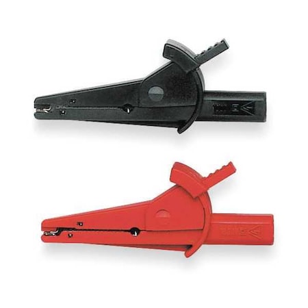Test Clip, CAT III 1000V, Safety Sheathed Banana Jack, 3 5/8 in, Black/Red MPN:6041A