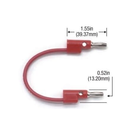 TestLeads, Rd, 5000V, 18AWG, PP, 36in MPN:B-36-2