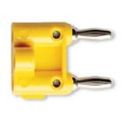 DoubleBananaPlug, Yellow, 5000V, 15A, 11/2in MPN:MDP-4
