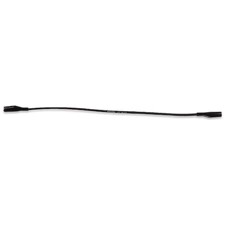 Patch Cord, Minigator ends, 12 in, Black MPN:MG-B-12-0