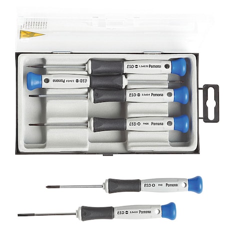 ESD Screwdriver Set, 6 pcs. MPN:ESDSET6