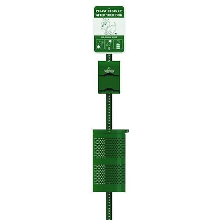 10 gal. Round Green Trash Can MPN:PP-SD-01-2R400-WP
