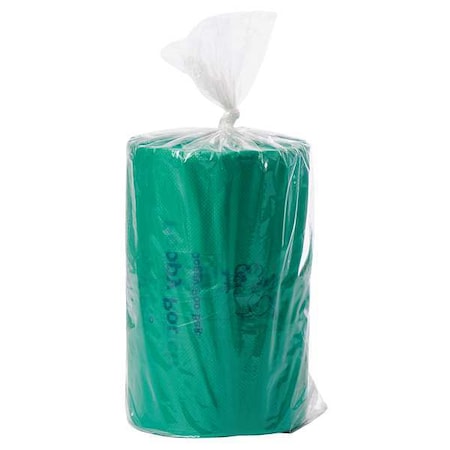 Lemon Scented 3/4 gal Pet Waste Bags, Green, 2400 Bags, PK6 MPN:SD-6-400