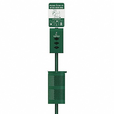 Pet Waste Station Vertical White 17 gal. MPN:PP-SD-01-3R200-WP