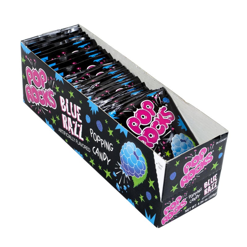 Pop Rocks, Blue Raspberry, Box Of 24 Packs MPN:209-00230