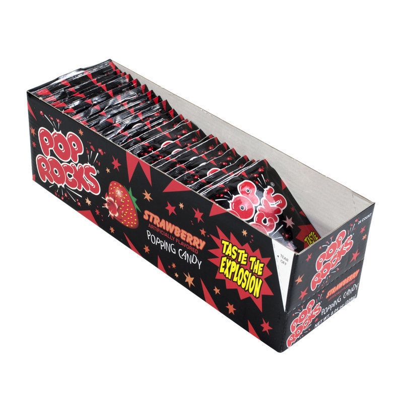 Pop Rocks, Strawberry, Box Of 24 Packs MPN:209-00231