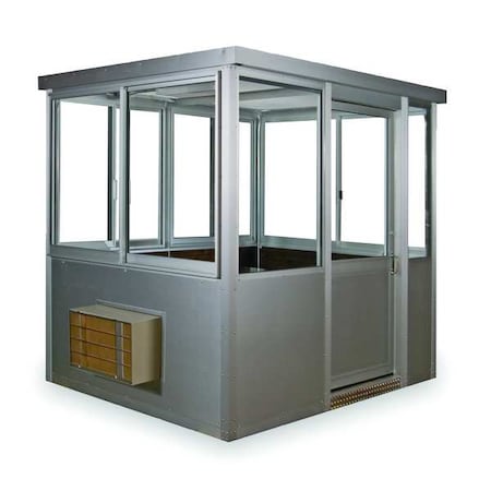 Assembled Grd Bldg, 4 x8.2 x6.3ft, Gray MPN:7648SLHVAC