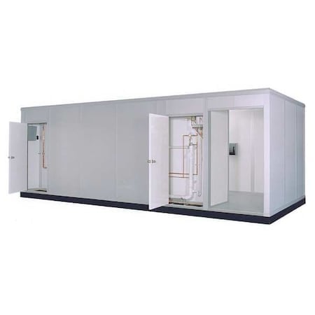 4-Wall Modular Restroom, 8 ft 11 1/2 in H, 26 ft 10 in W, 11 ft 4 in D, White MPN:FARR1126