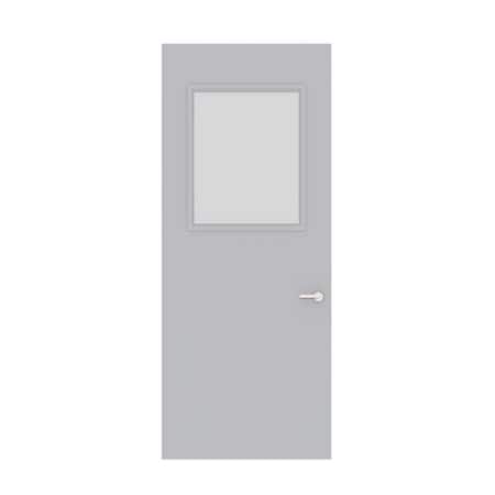 Swing In-Plant Office Door, 84 in H, 36 in W, Gray MPN:HMDVK1 GRAY