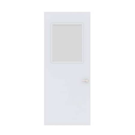Swing In-Plant Office Door, 84 in H, 36 in W, White MPN:HMDVK1 WHITE