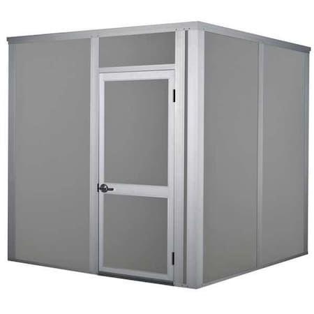 Sound Reducing Modular Wall Enclosure, 8 ft H, 16 ft W, 12 ft D, Gray MPN:SRE1216