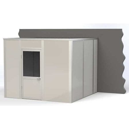 3-Wall Modular In-Plant Office, 8 ft H, 10 ft W, 10 ft D, Gray MPN:VK1DW 10'x10' 3-Wall