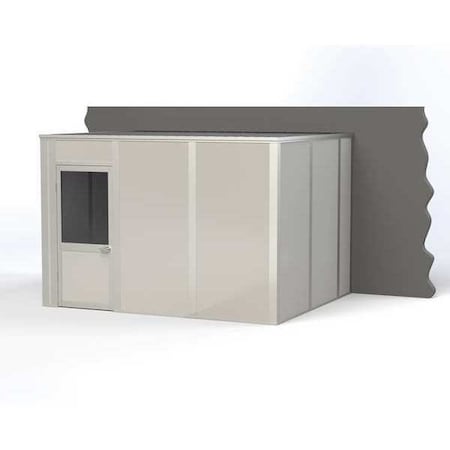 3-Wall Modular In-Plant Office, 8 ft H, 12 ft W, 10 ft D, Gray MPN:VK1DW 10'x12' 3-Wall