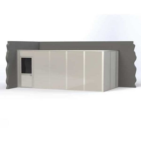 2-Wall Modular In-Plant Office, 8 ft H, 20 ft W, 10 ft D, Gray MPN:VK1DW 10'X20' 2-WALL