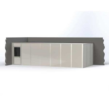 2-Wall Modular In-Plant Office, 8 ft H, 28 ft W, 12 ft D, Gray MPN:VK1DW 12'X28' 2-WALL