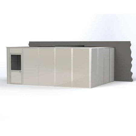 3-Wall Modular In-Plant Office, 8 ft H, 20 ft W, 16 ft D, Gray MPN:VK1DW 16'X20' 3-WALL