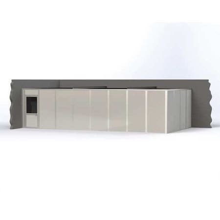 2-Wall Modular In-Plant Office, 8 ft H, 32 ft W, 16 ft D, Gray MPN:VK1DW 16'X32' 2-WALL