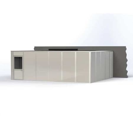 3-Wall Modular In-Plant Office, 8 ft H, 24 ft W, 20 ft D, Gray MPN:VK1DW 20'X24' 3-WALL