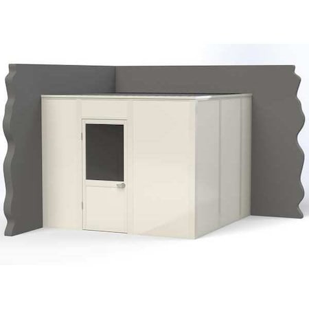2-Wall Modular In-Plant Office, 8 ft H, 10 ft W, 10 ft D, White MPN:VK1DW-WCM 10'x10' 2-Wall