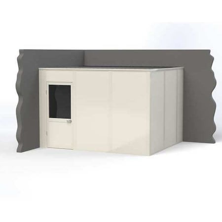 2-Wall Modular In-Plant Office, 8 ft H, 12 ft W, 10 ft D, White MPN:VK1DW-WCM 10'x12' 2-Wall