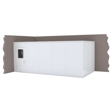 2-Wall Modular In-Plant Office, 8 ft H, 20 ft W, 10 ft D, White MPN:VK1DW-WCM 10'X20' 2-WALL