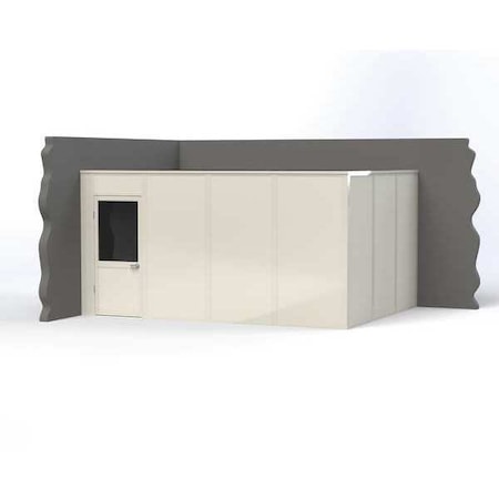 2-Wall Modular In-Plant Office, 8 ft H, 16 ft W, 12 ft D, White MPN:VK1DW-WCM 12'x16' 2-Wall