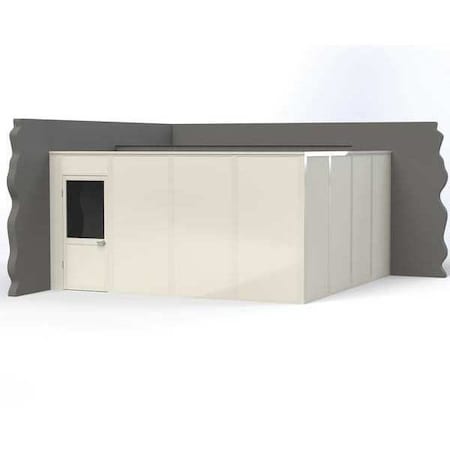 2-Wall Modular In-Plant Office, 8 ft H, 16 ft W, 16 ft D, White MPN:VK1DW-WCM 16'x16' 2-Wall