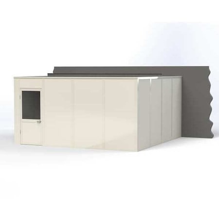 3-Wall Modular In-Plant Office, 8 ft H, 16 ft W, 16 ft D, White MPN:VK1DW-WCM 16'x16' 3-Wall
