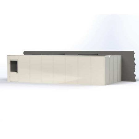 3-Wall Modular In-Plant Office, 8 ft H, 32 ft W, 16 ft D, White MPN:VK1DW-WCM 16'X32' 3-WALL