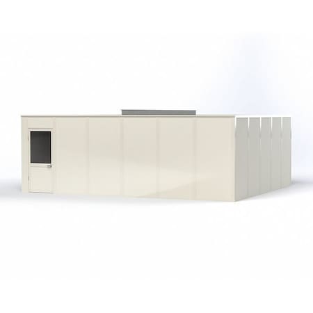 4-Wall Modular In-Plant Office, 8 ft H, 24 ft W, 20 ft D, White MPN:VK1DW-WCM 20'X24' 4-WALL