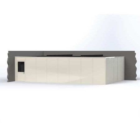 2-Wall Modular In-Plant Office, 8 ft H, 32 ft W, 20 ft D, White MPN:VK1DW-WCM 20'X32' 2-WALL